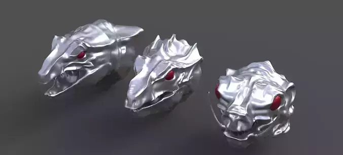 Heman Eternia Dragon head 3 heads 