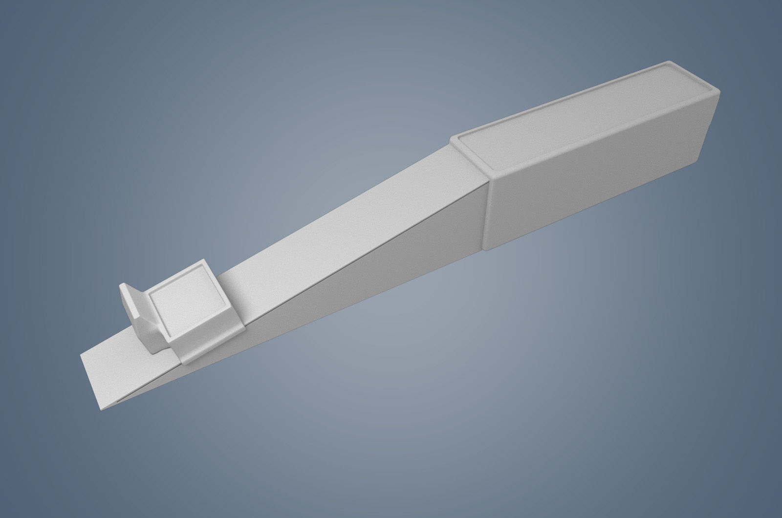 Low mold PBR wedge vernier feeler gauge Low-poly 3D model_6