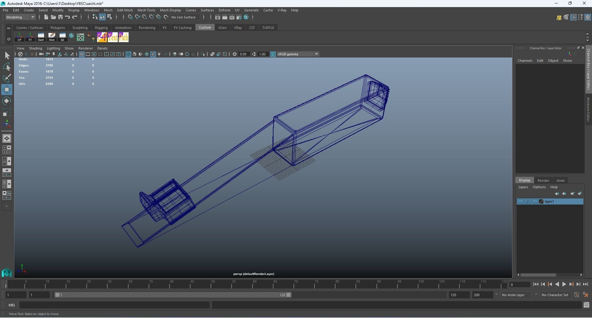 Low mold PBR wedge vernier feeler gauge Low-poly 3D model_11