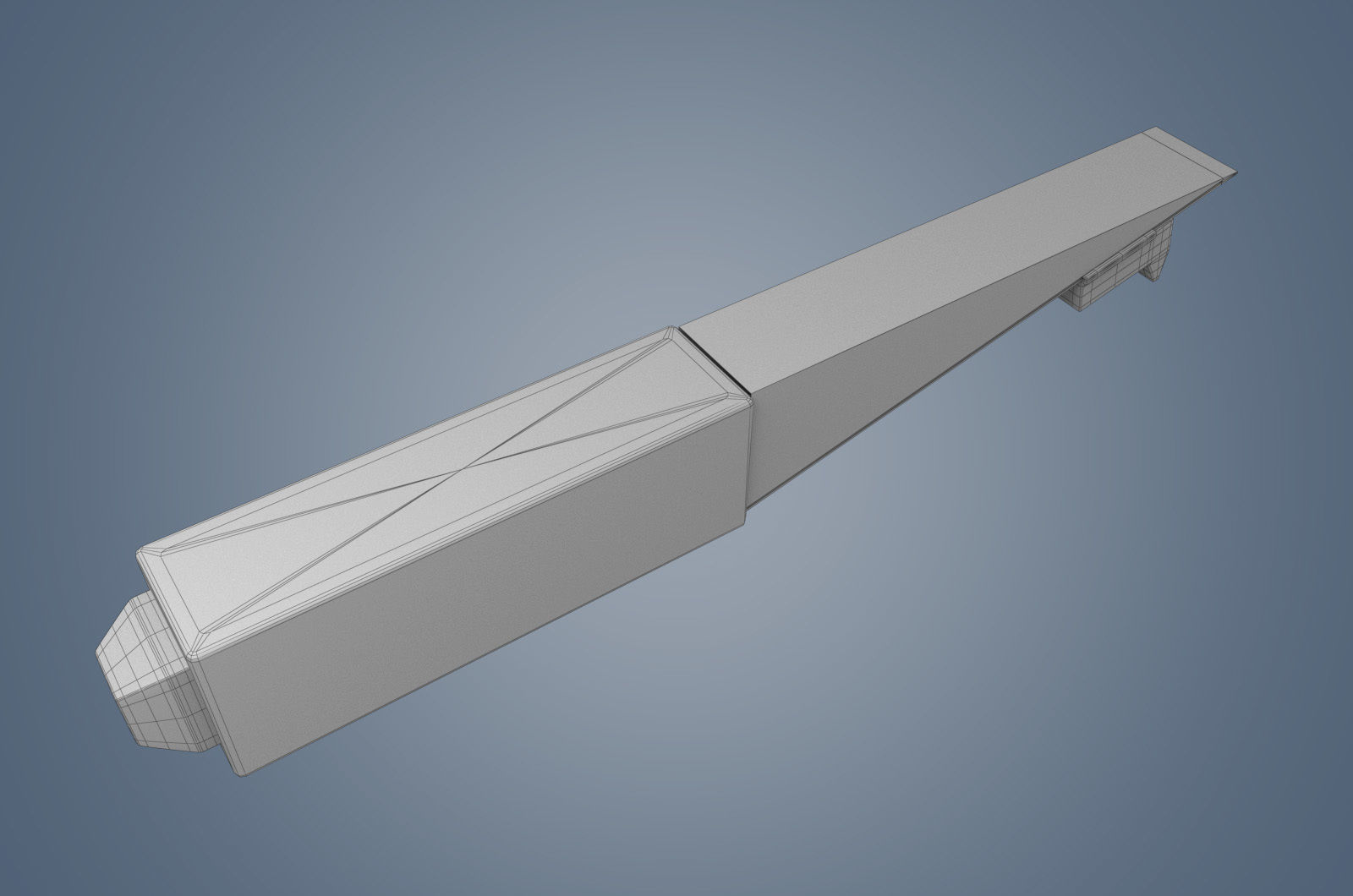 Low mold PBR wedge vernier feeler gauge Low-poly 3D model_10