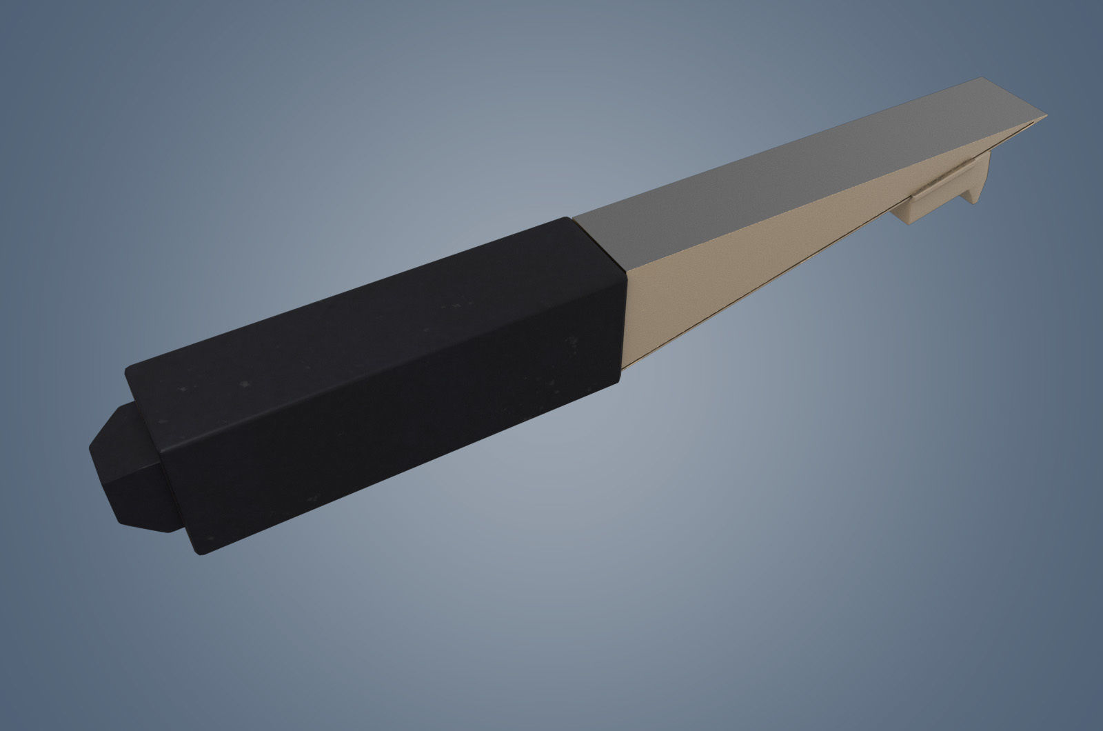 Low mold PBR wedge vernier feeler gauge Low-poly 3D model_5