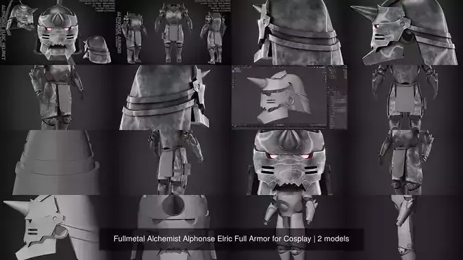 Fullmetal Alchemist Alphonse Elric Full Armor for Cosplay