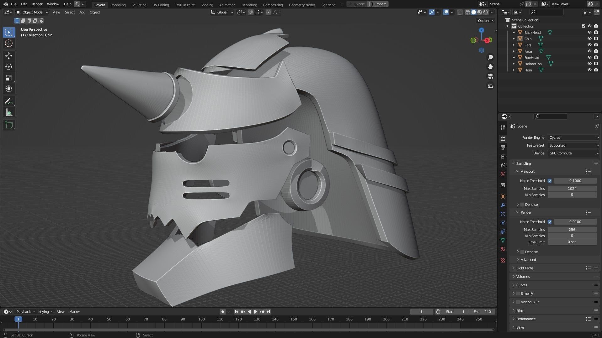 Fullmetal Alchemist Alphonse Elric Full Armor for Cosplay 3D Model Collection_14