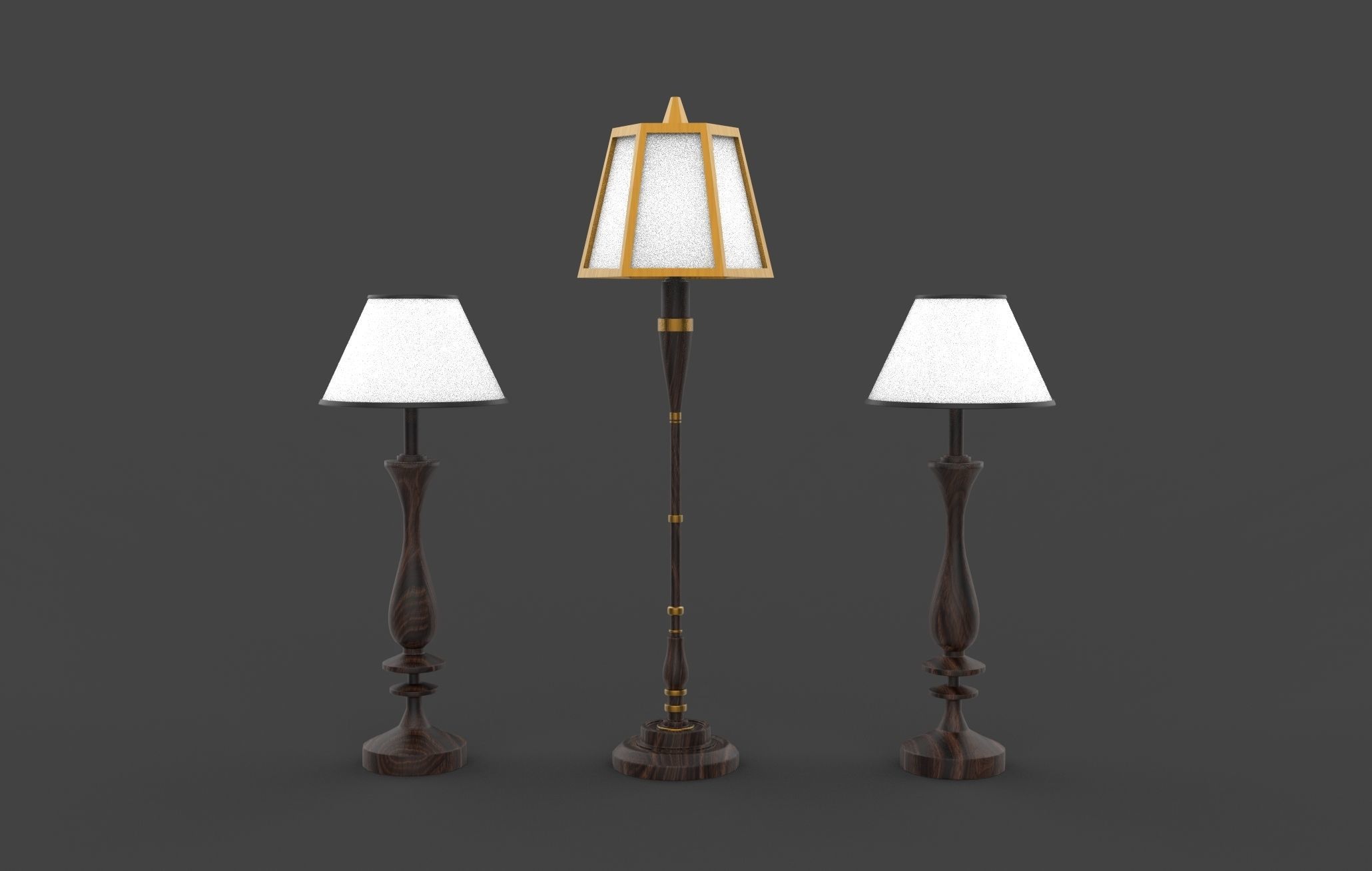 Old Lamp 3D model_5