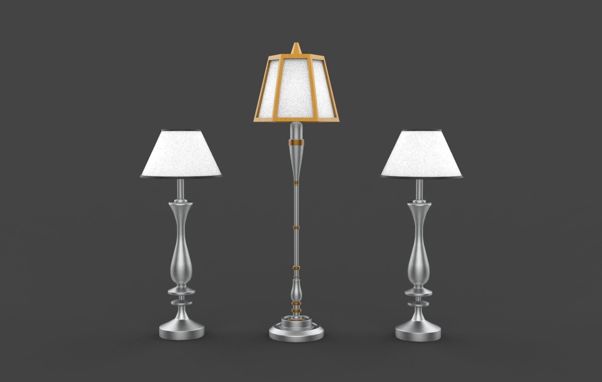 Old Lamp 3D model_6