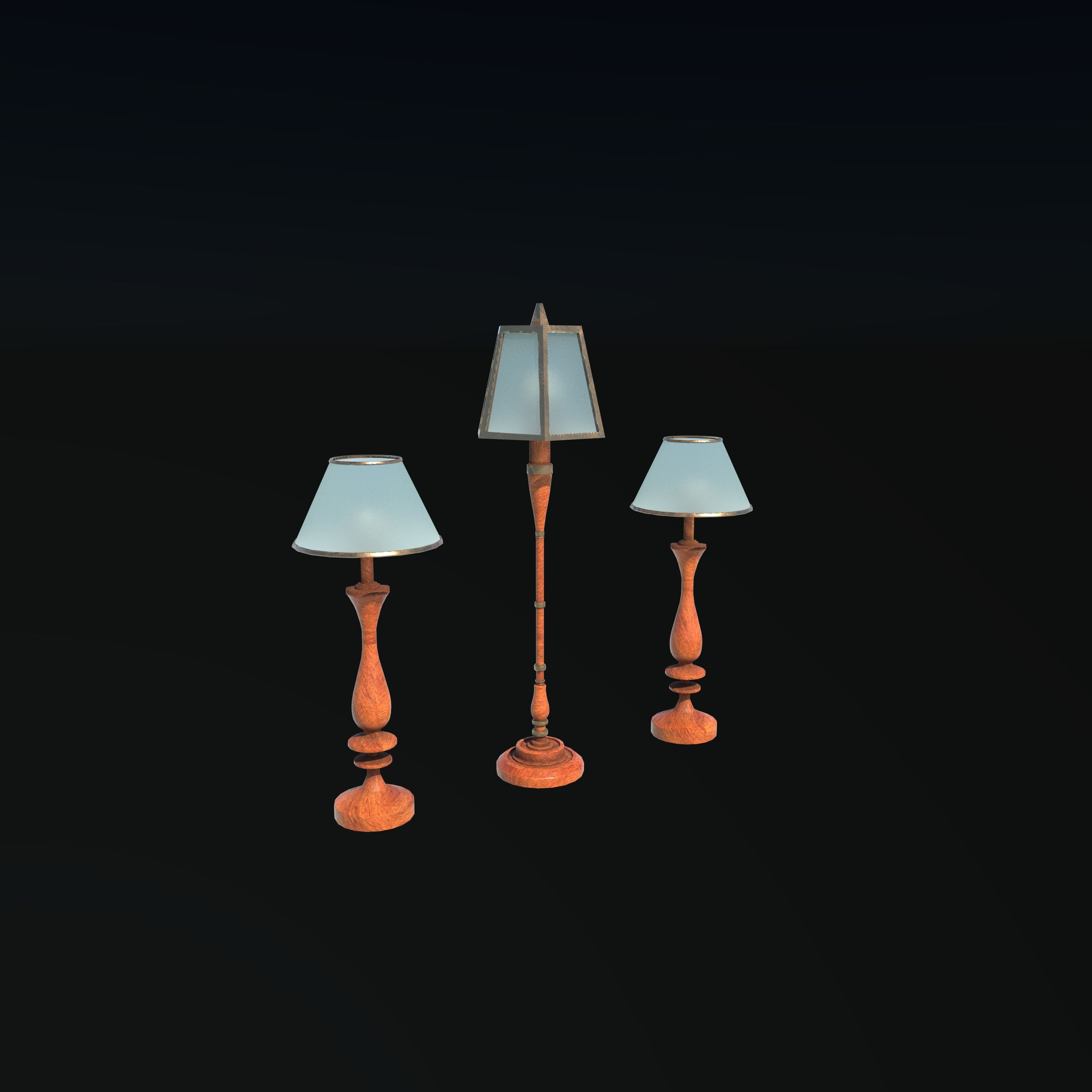 Old Lamp 3D model_2