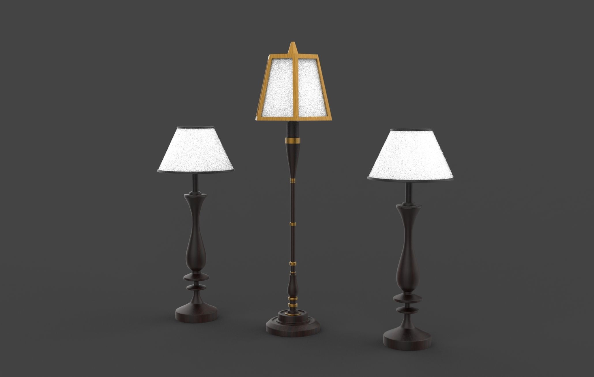 Old Lamp 3D model_4