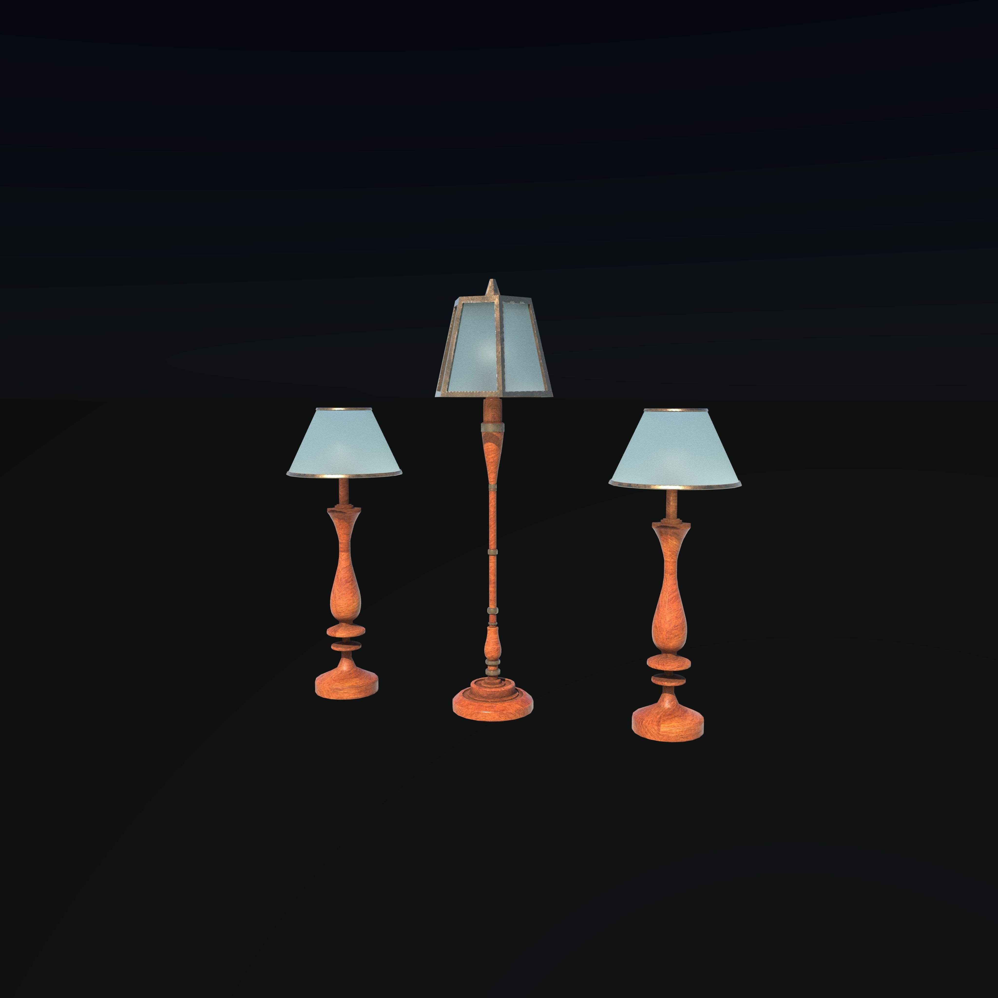 Old Lamp 3D model_1