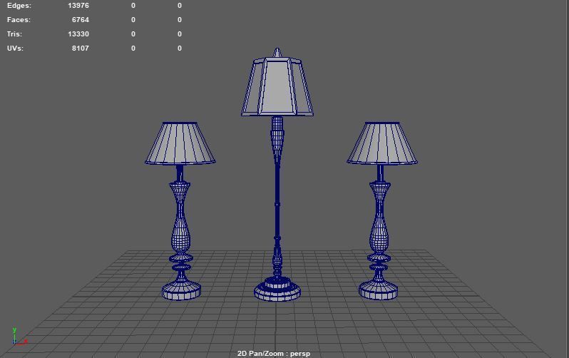 Old Lamp 3D model_9