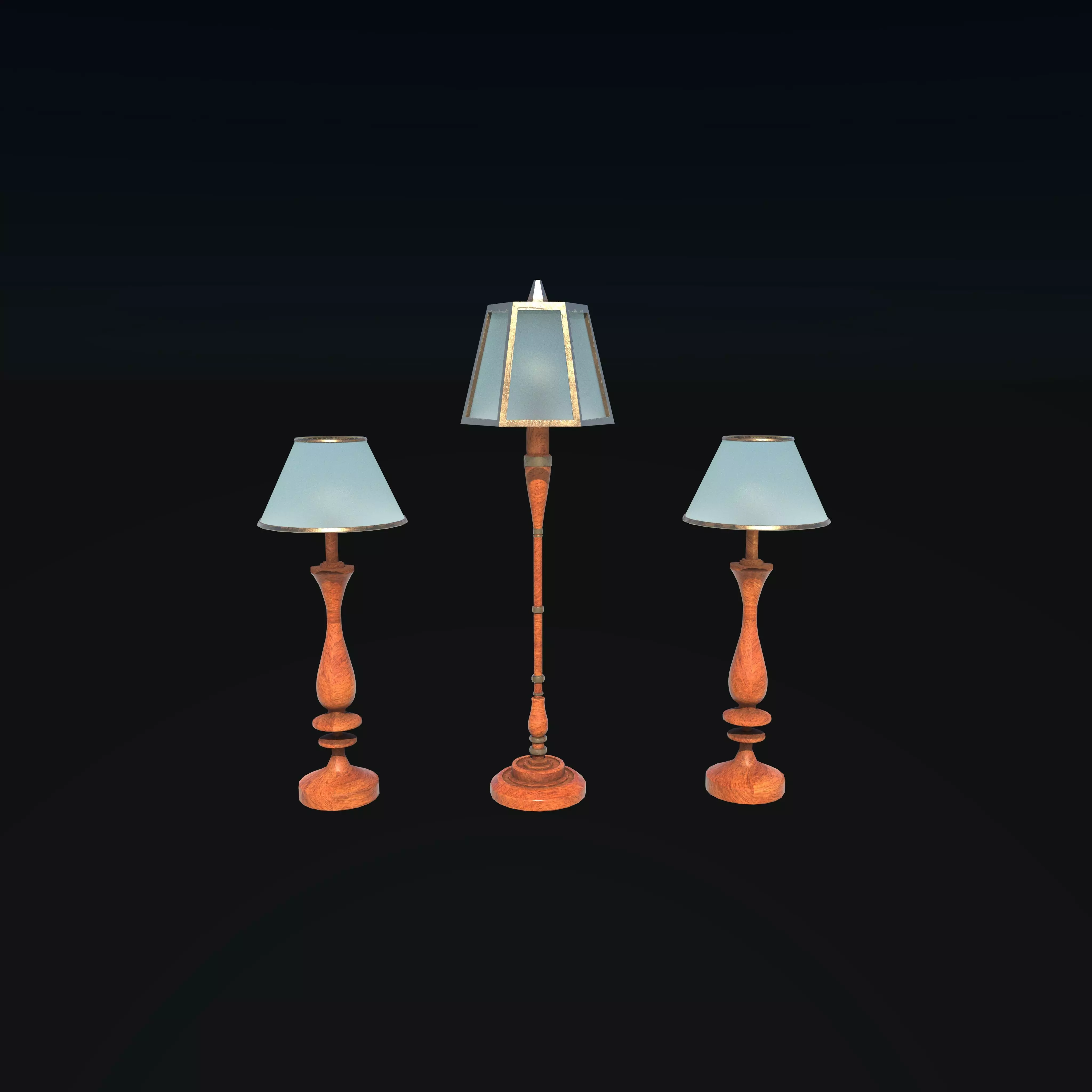 Old Lamp 3D model_0