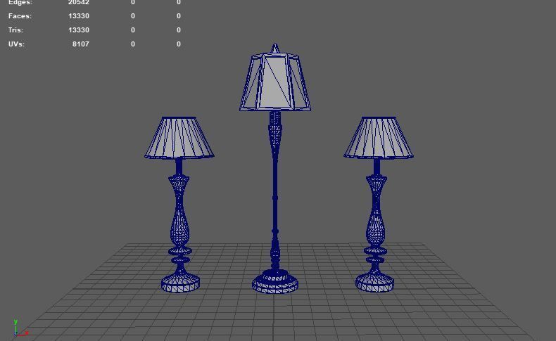 Old Lamp 3D model_8
