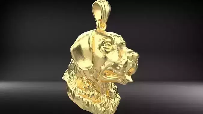  Labrador Dog Head Pendant Necklace Charm Animal Jewelry