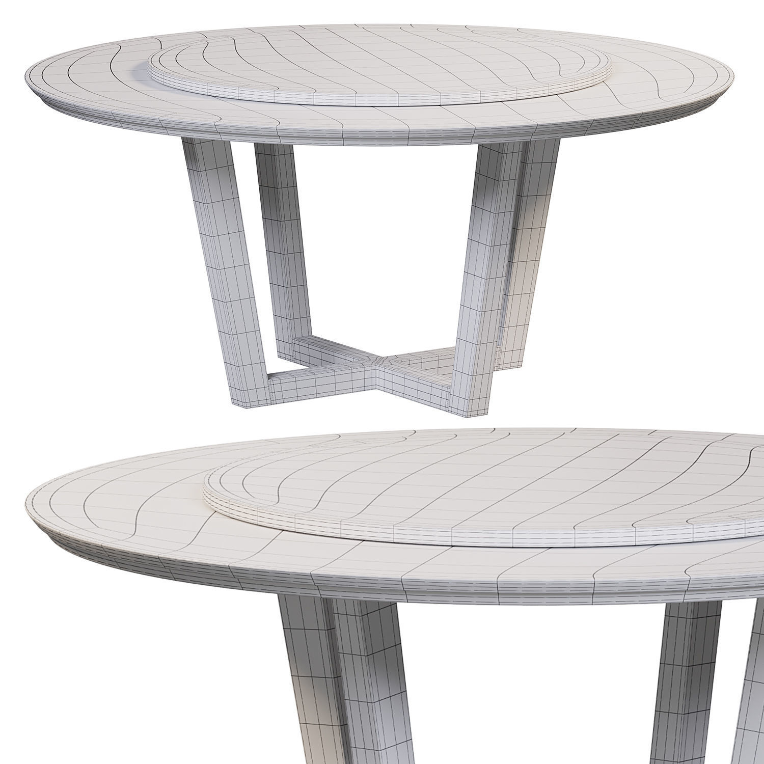 Flaminia table by Meroniecolzani 3D model_2
