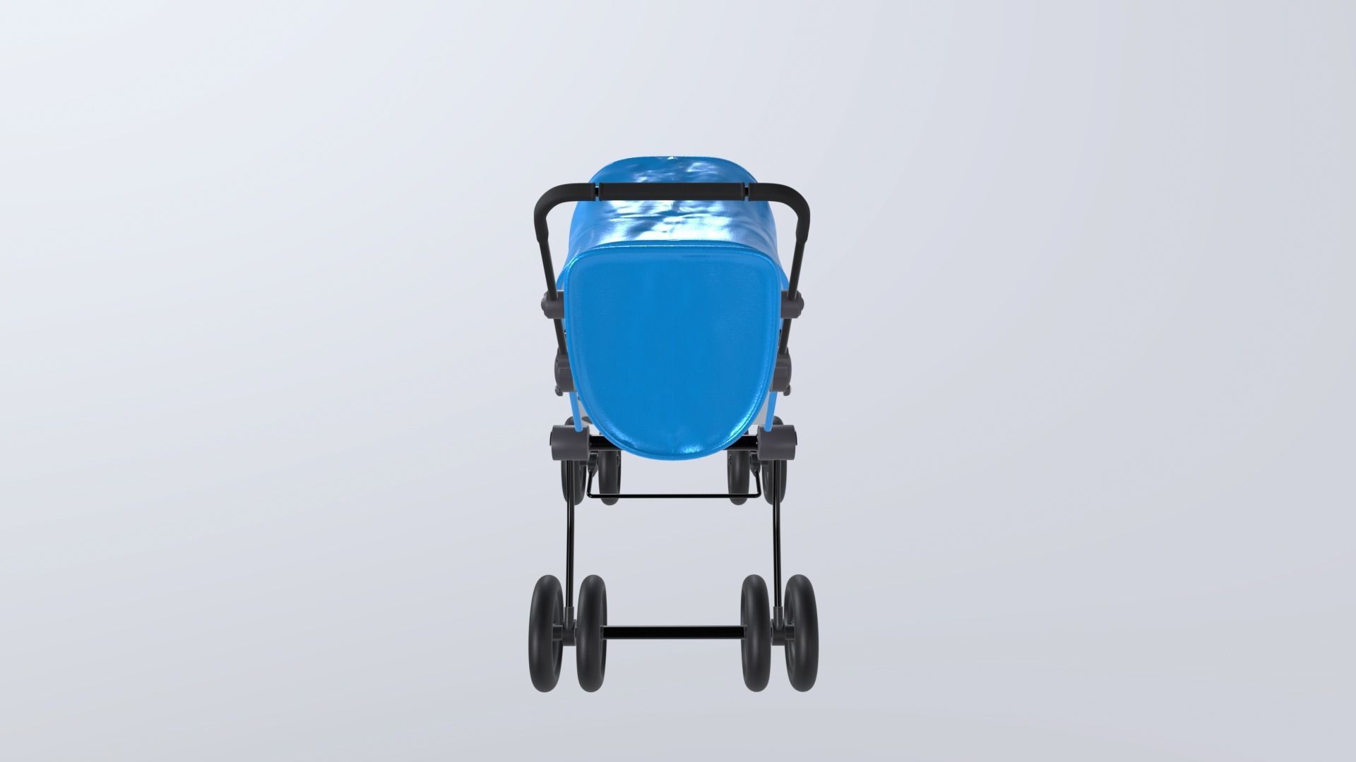 Doll Stroller 3D model Low-poly 3D model_6