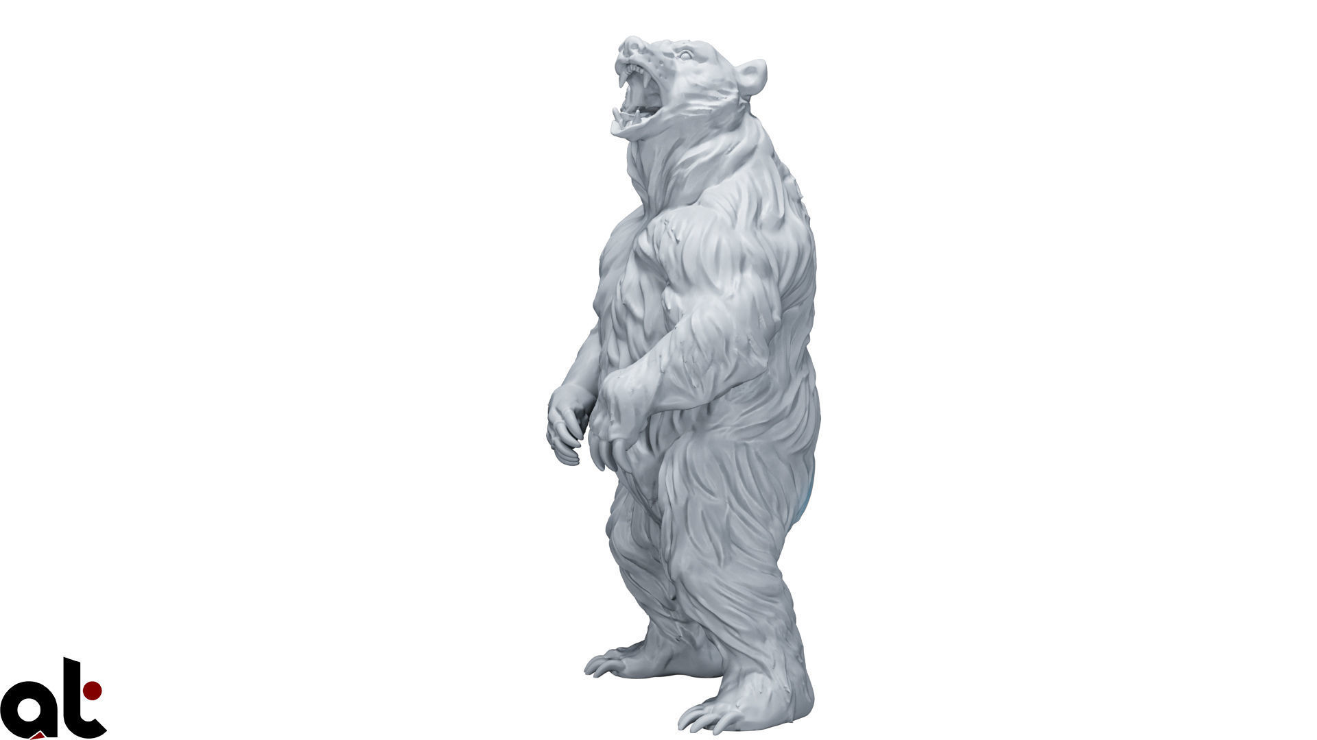 bear animal 3D print model_1