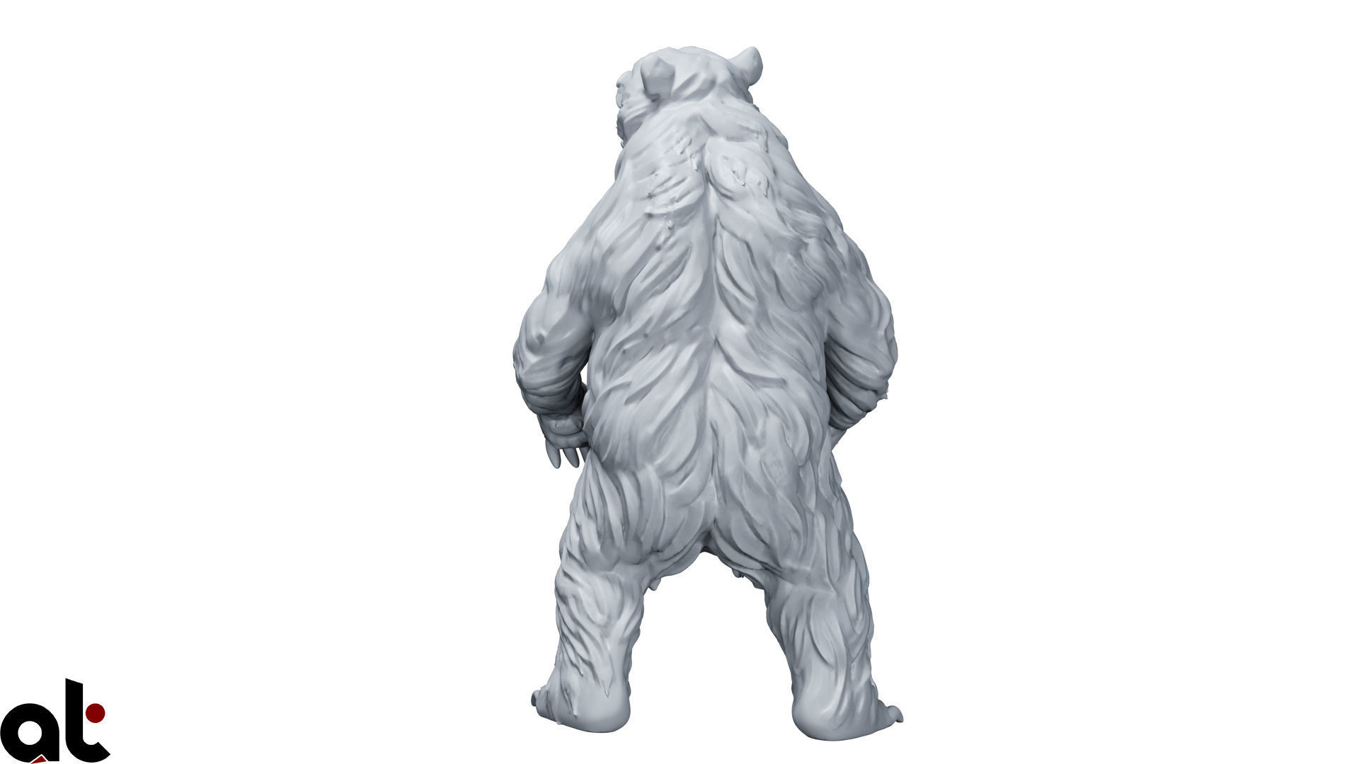 bear animal 3D print model_2