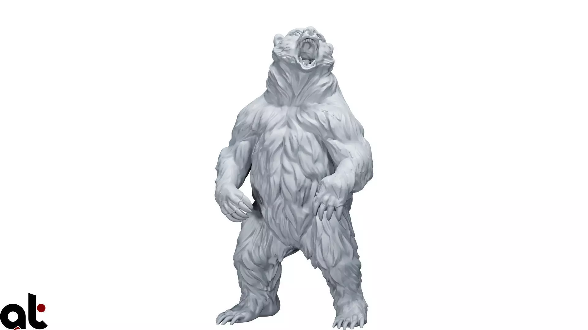 bear animal 3D print model_0