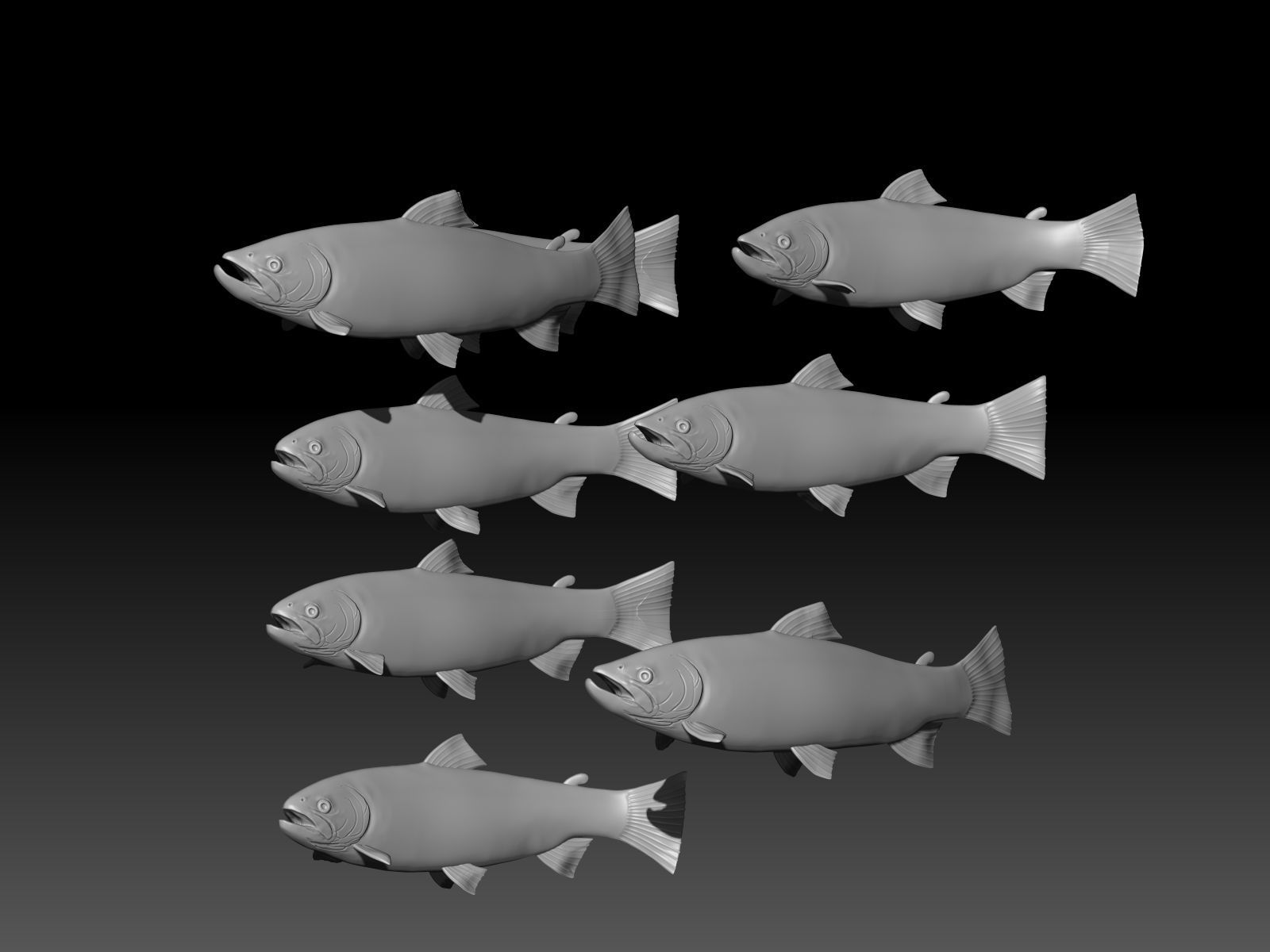 Fish set for 3d print 3D print model_5