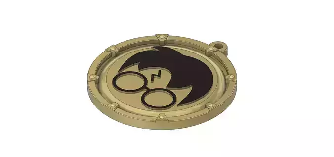 Harry Potter Keyring Medallion 3D print model