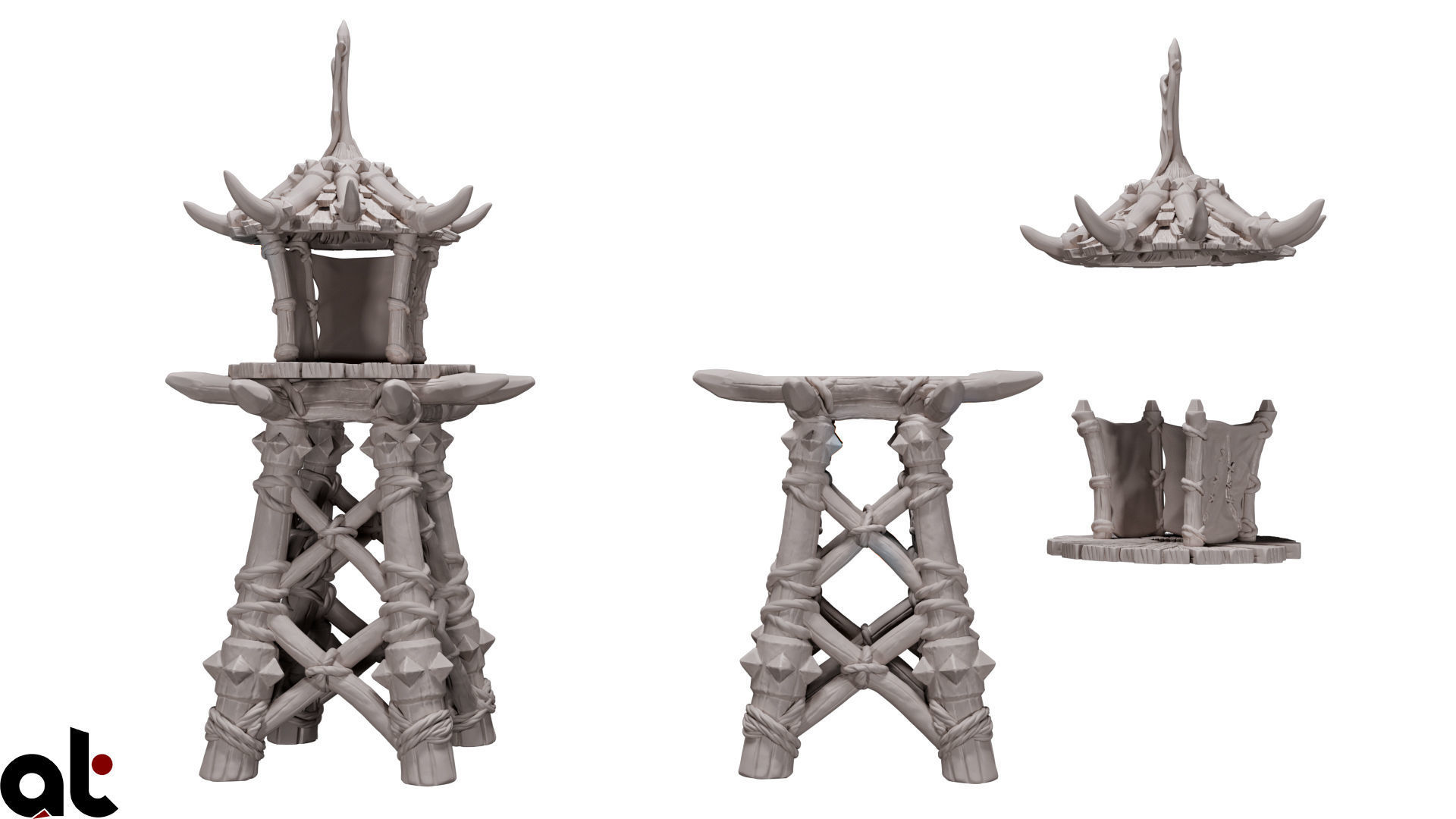 Orc Tower 3D print model_1