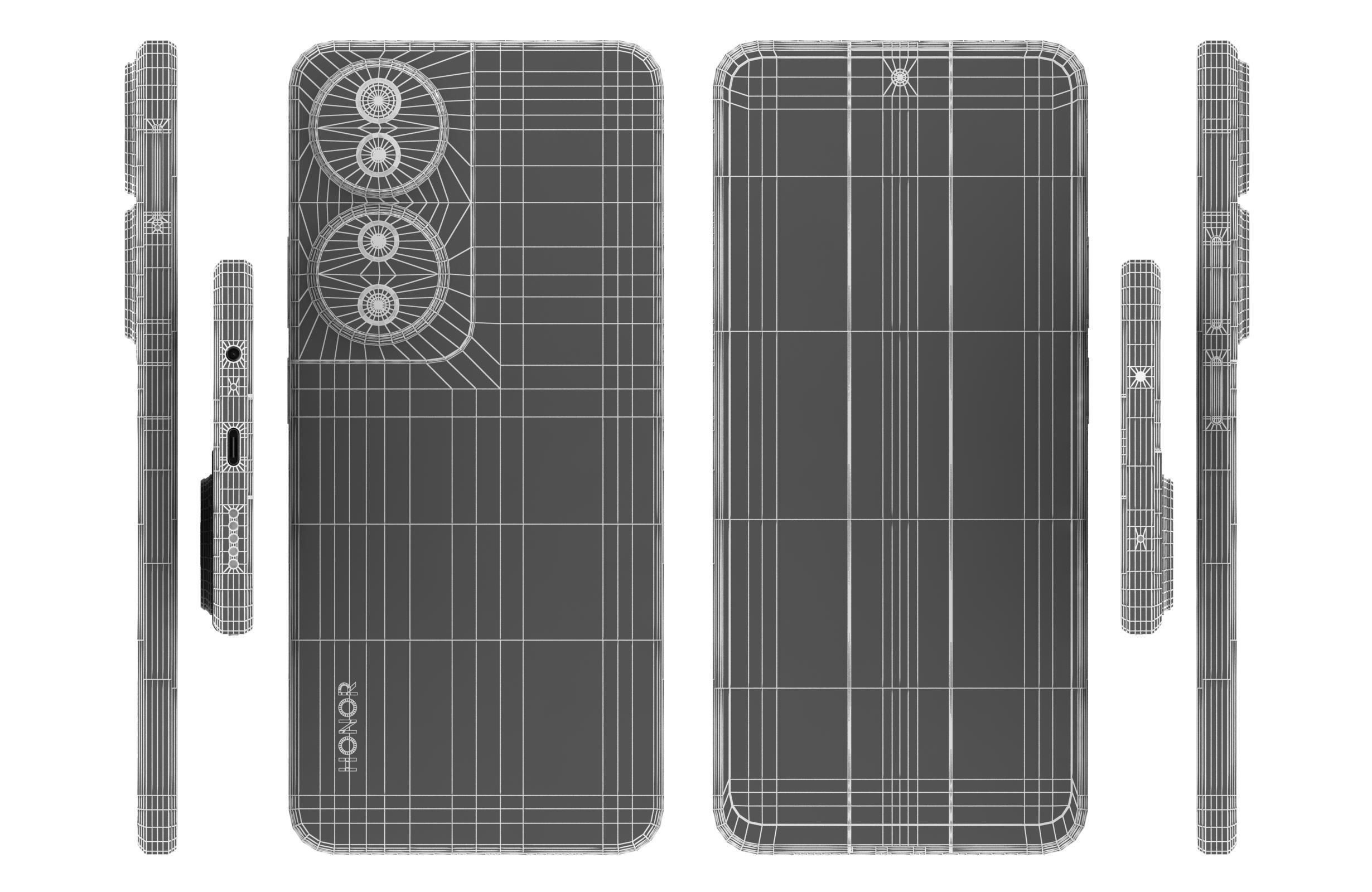 Honor X7B 5G Green 3D model_16