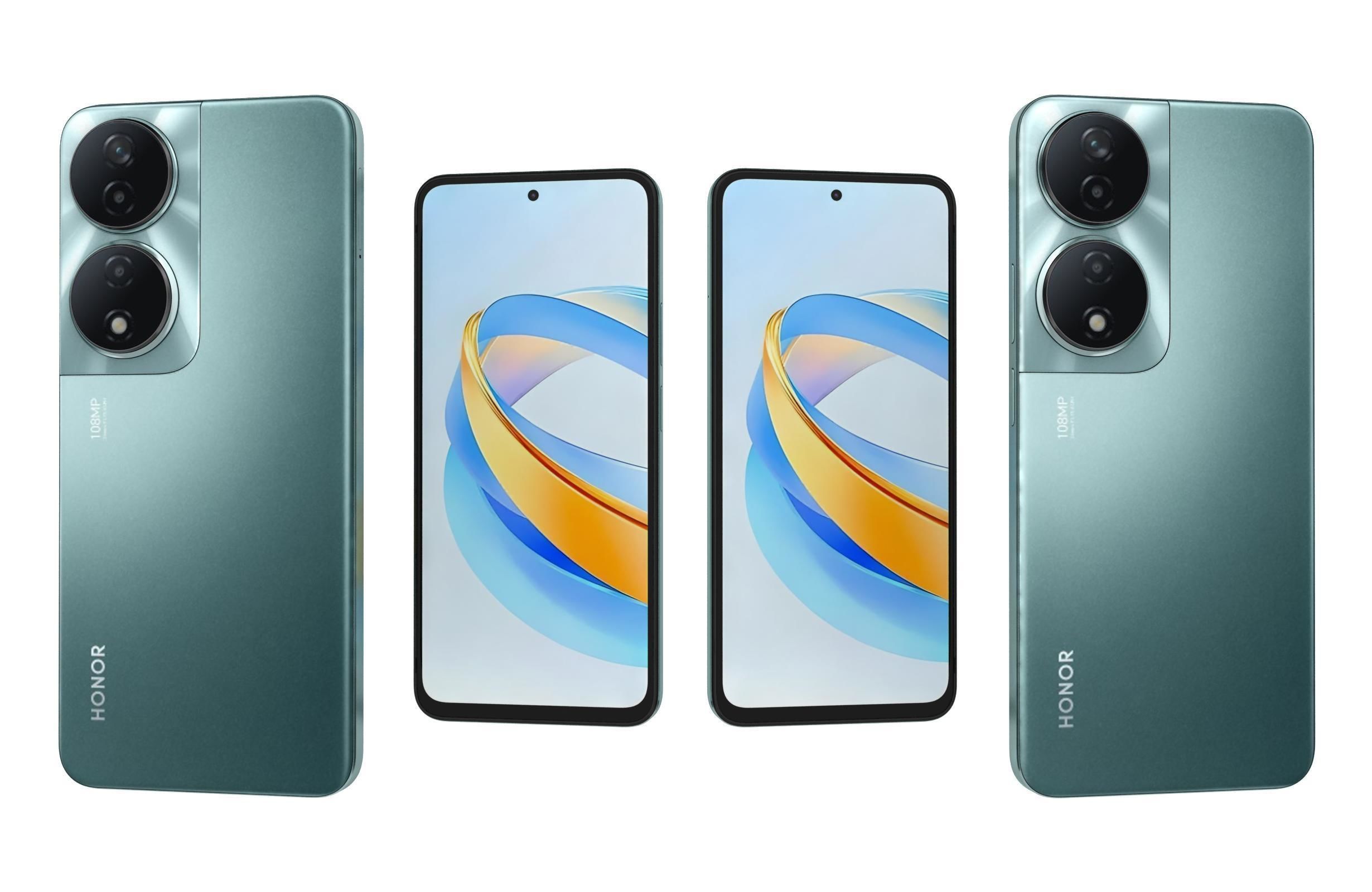 Honor X7B 5G Green 3D model_3