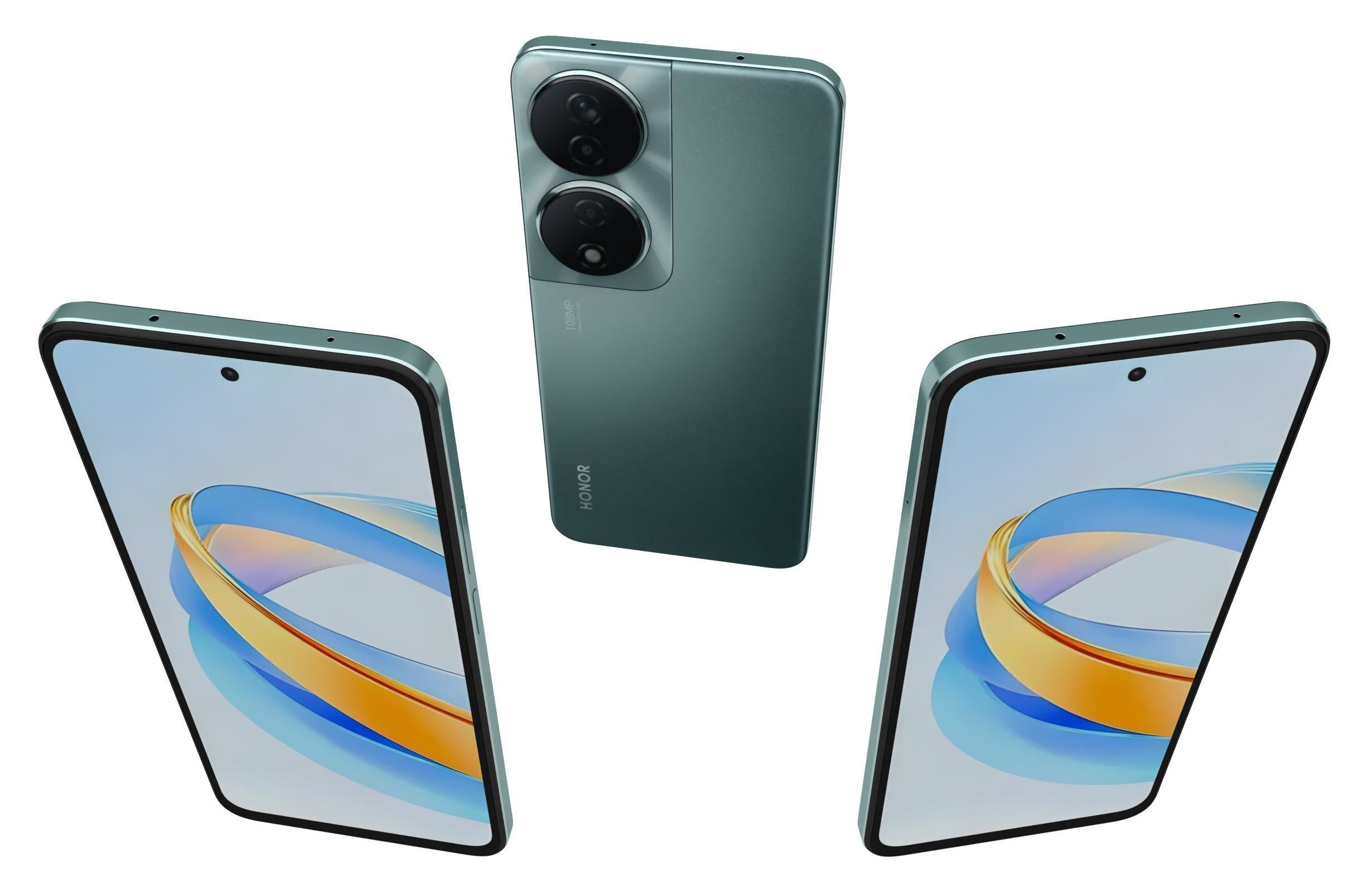 Honor X7B 5G Green 3D model_2