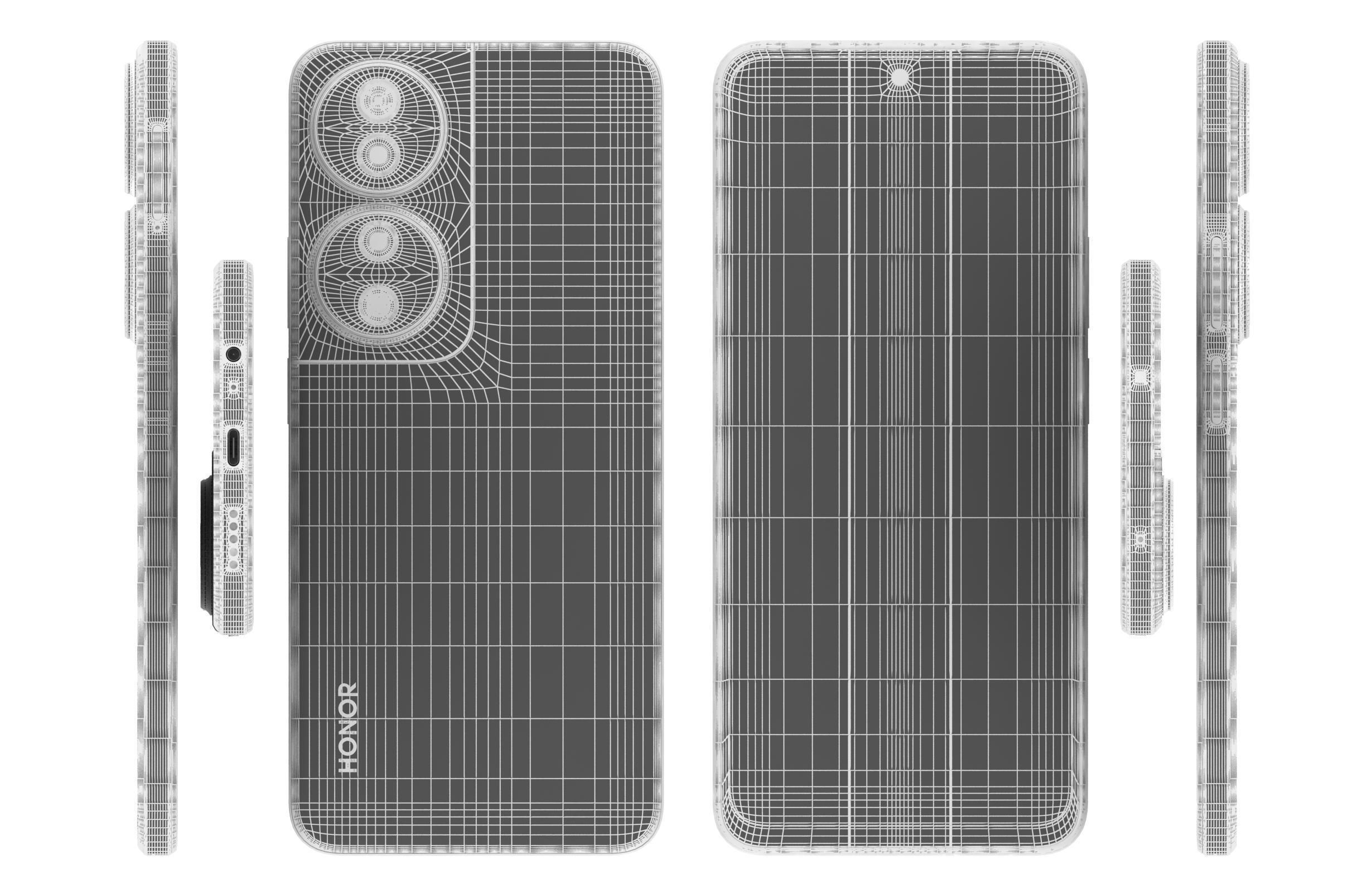 Honor X7B 5G Green 3D model_17