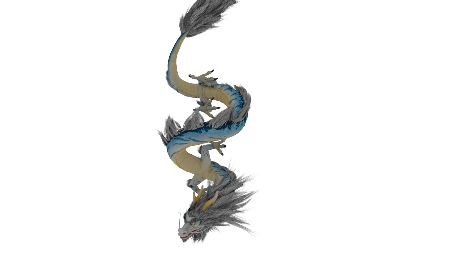 Dragon Rigged and Animated Low-poly 3D model_1