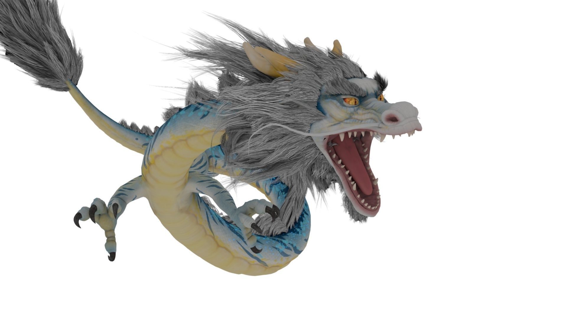 Dragon Rigged and Animated Low-poly 3D model_7