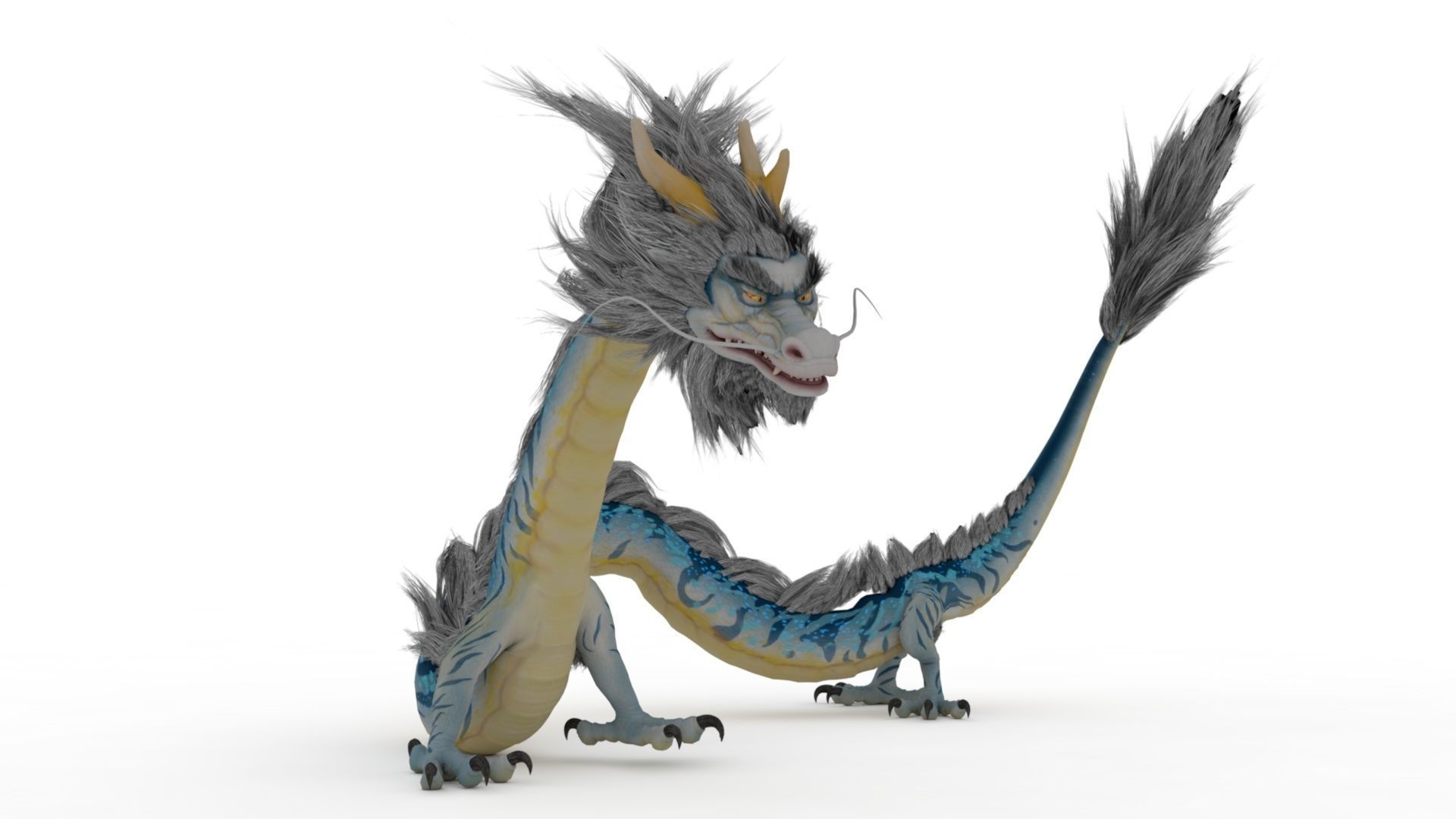 Dragon Rigged and Animated Low-poly 3D model_3