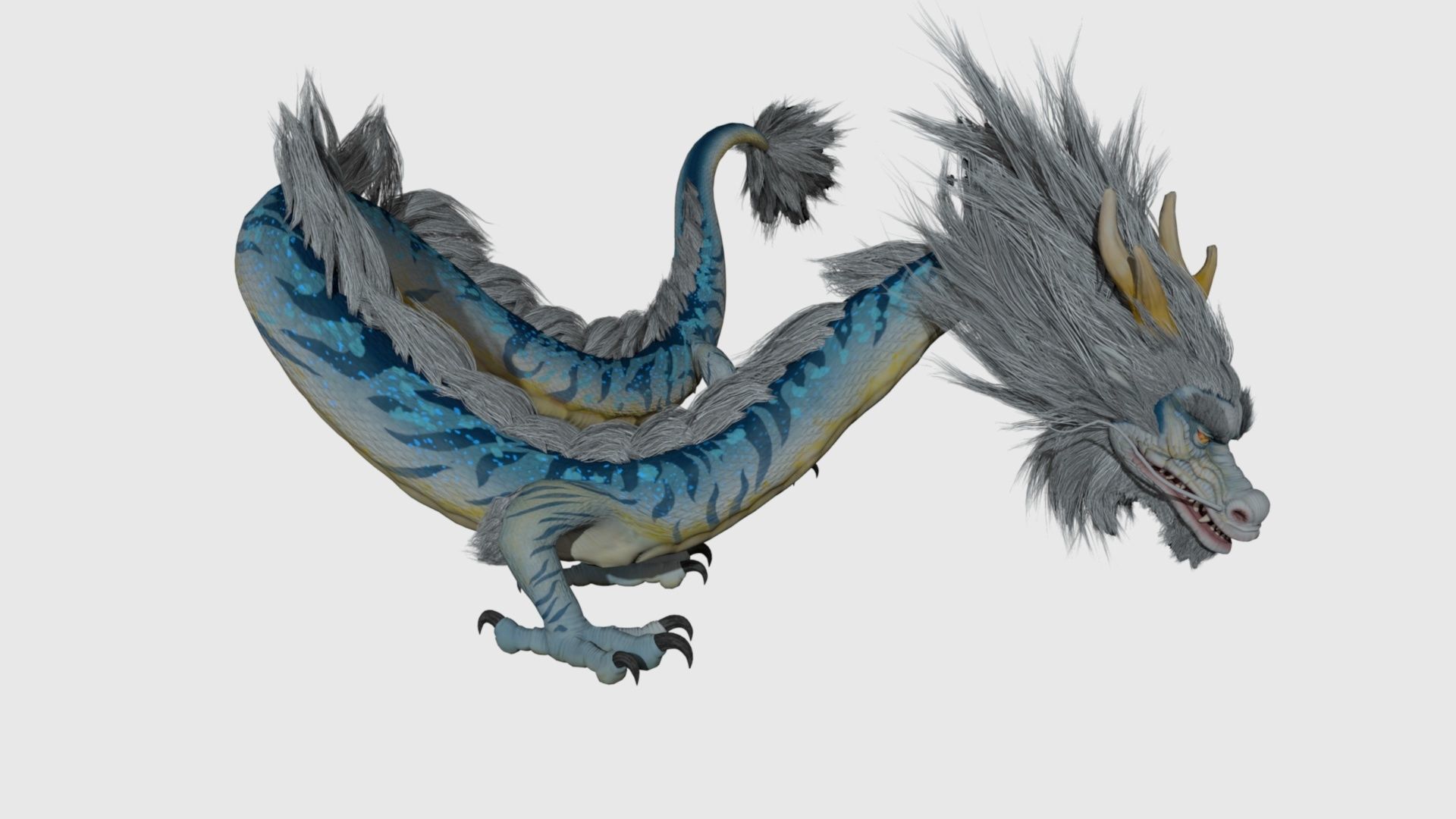 Dragon Rigged and Animated Low-poly 3D model_15