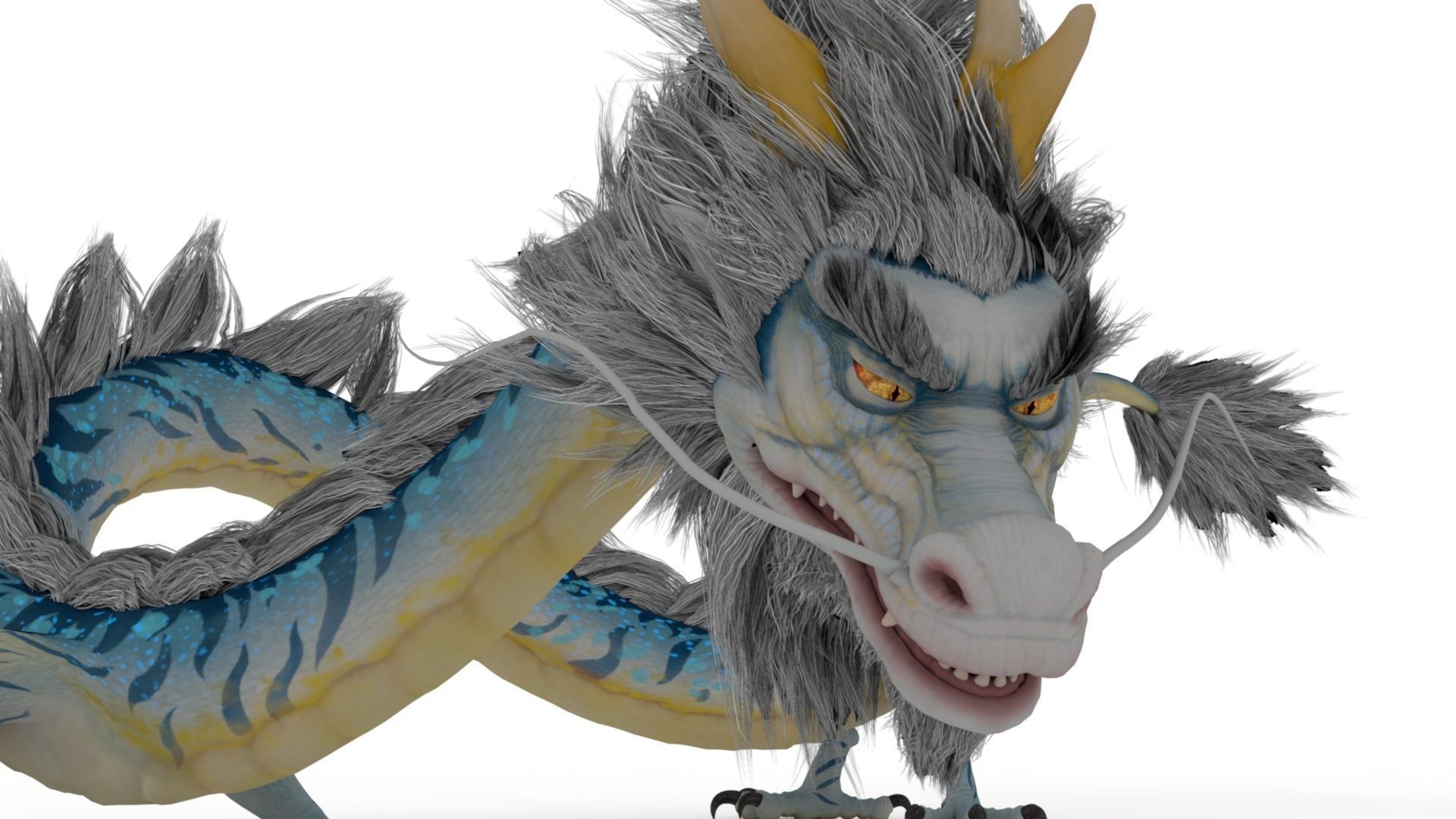 Dragon Rigged and Animated Low-poly 3D model_4