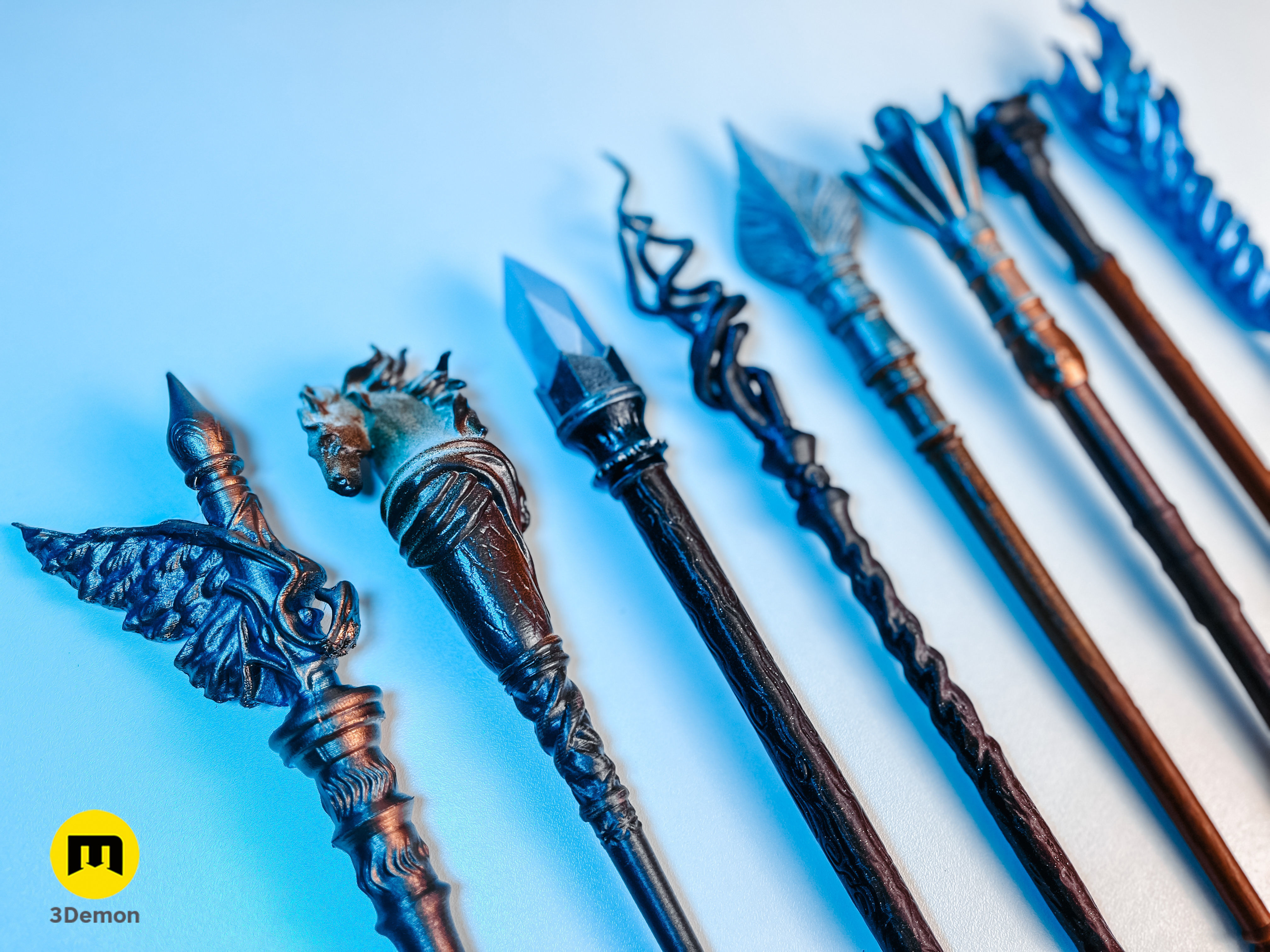 Beauxbatons Academy of Magic wands 3D print model_3
