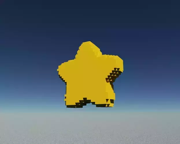 Voxel Star  3D model