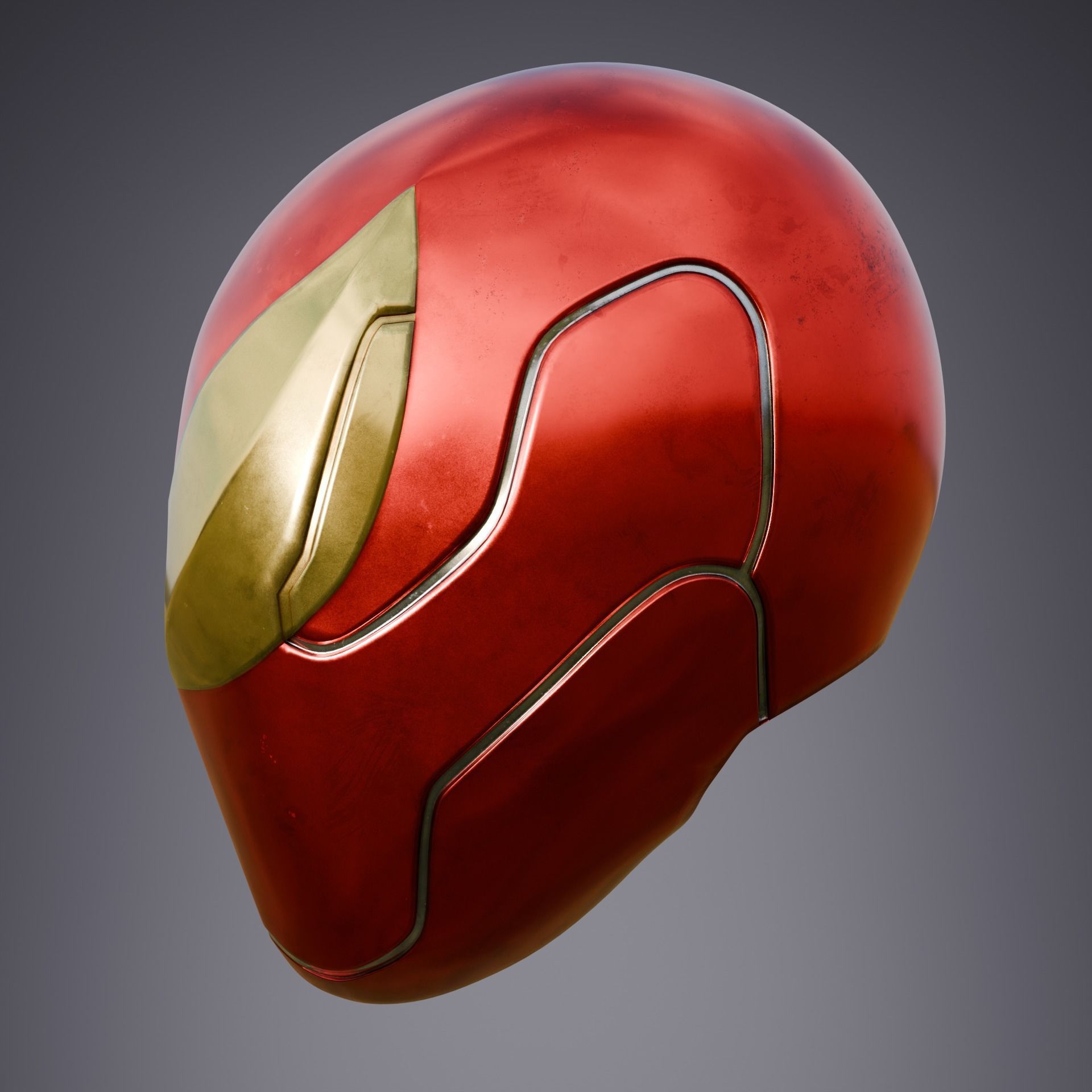 Iron spider helmet 3D model_1