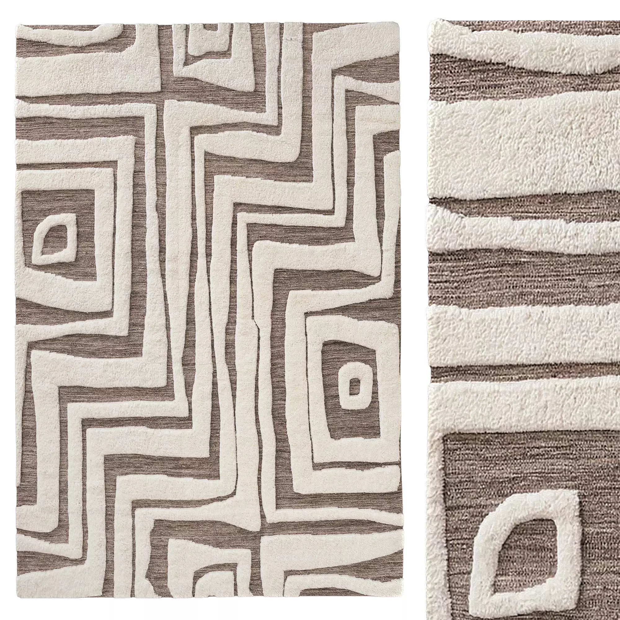 BANNU WOOL RUG 3D model_0