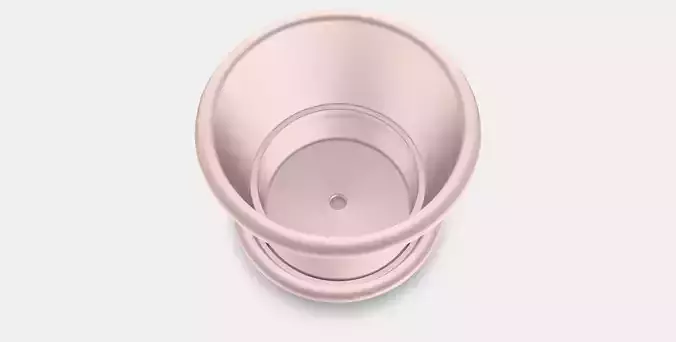 MUSKOTBLOMMA Plant pot with saucer