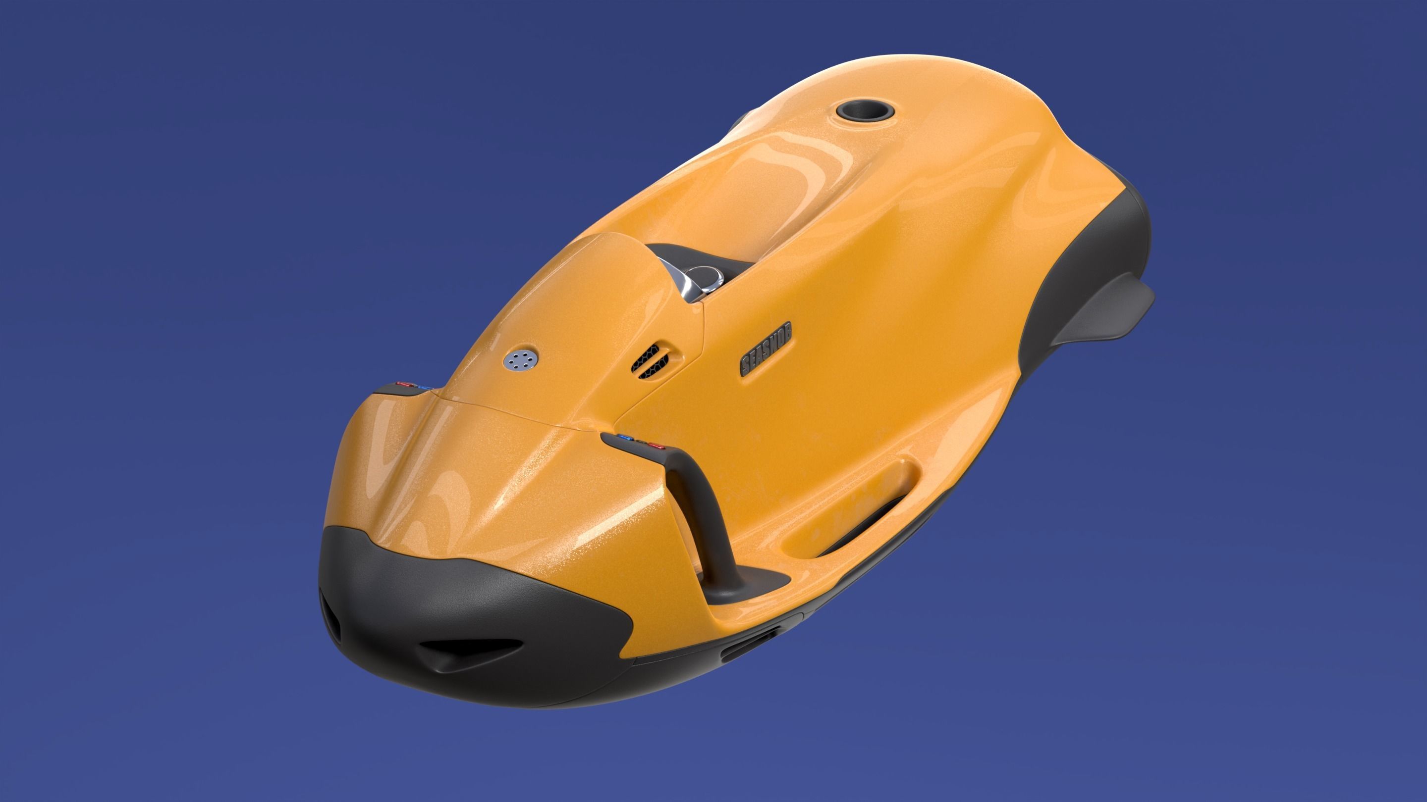 Personal watercraft Low-poly 3D model_1
