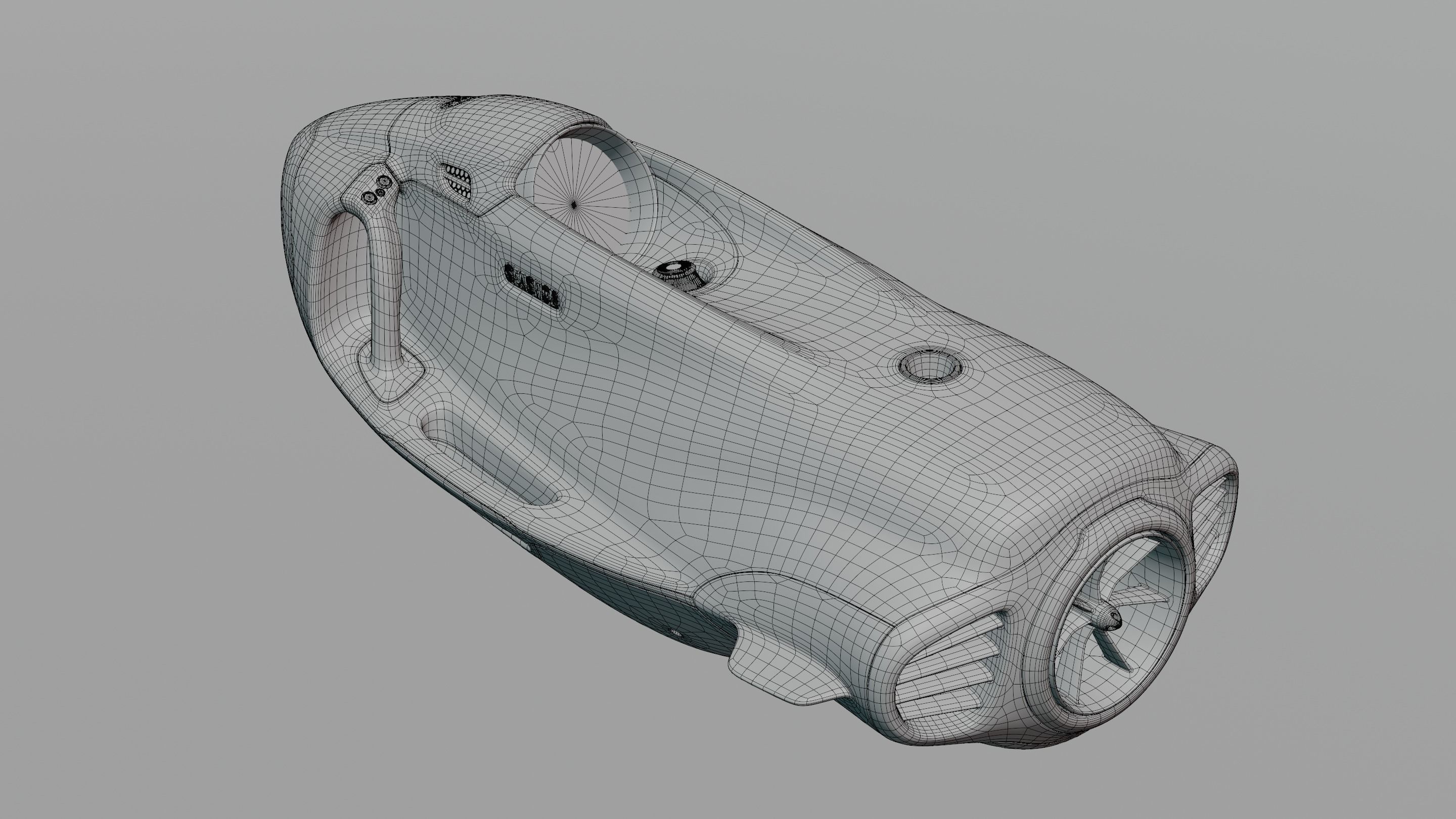 Personal watercraft Low-poly 3D model_5