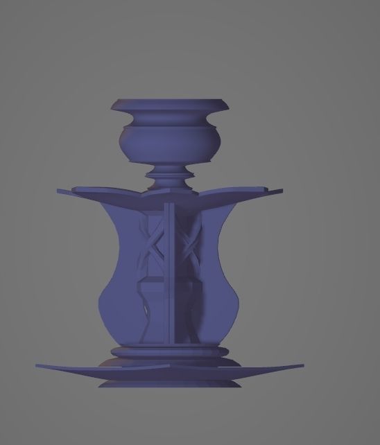 viviana candle holder  3D print model_3
