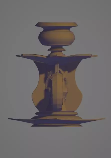 viviana candle holder  3D print model_0