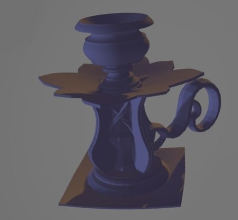 viviana candle holder  3D print model_4