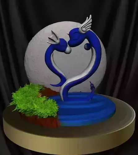 DRATINI - DRAGONAIR LOVE DIORAMA POKEMON 
