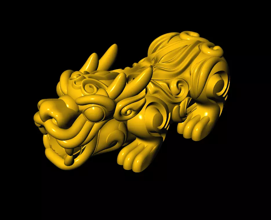 Pixiu Face Bracelet-Unicorn bracelet T04 3D print model