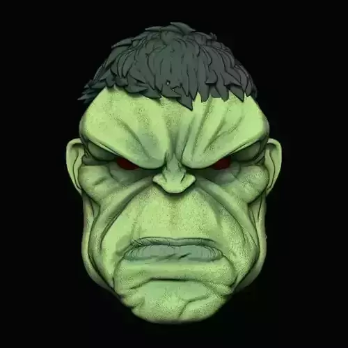 NORMAL IMMORTAL HULK HEAD 1 12 3D print model