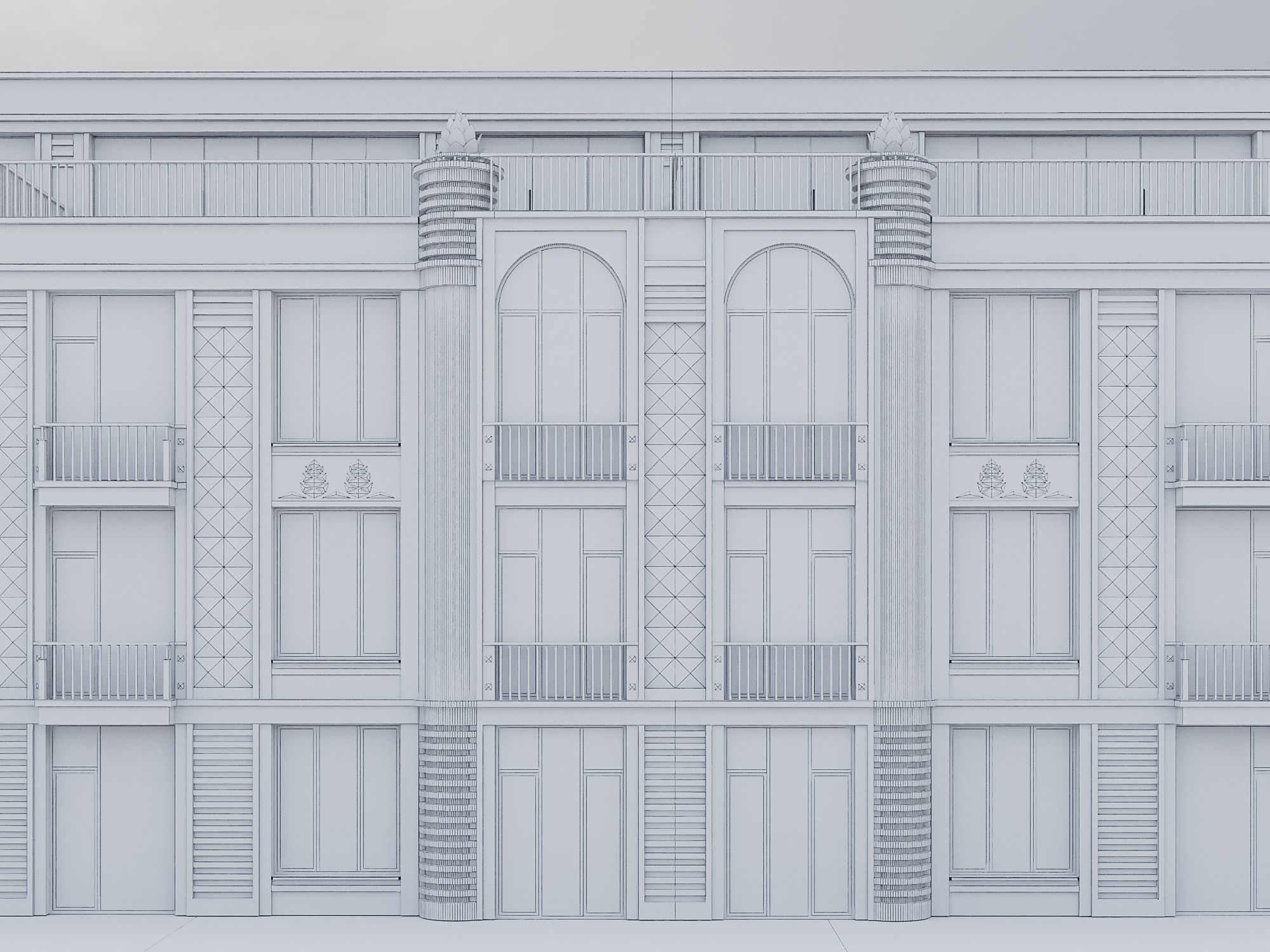 Residential Building 019 3D model_16