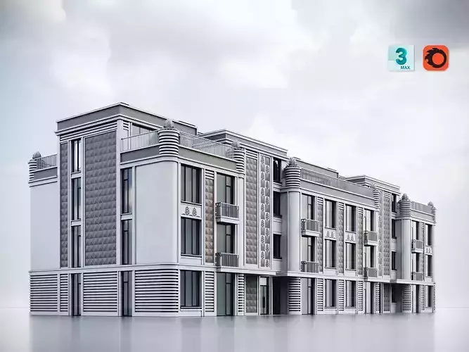 Residential Building 019 3D model