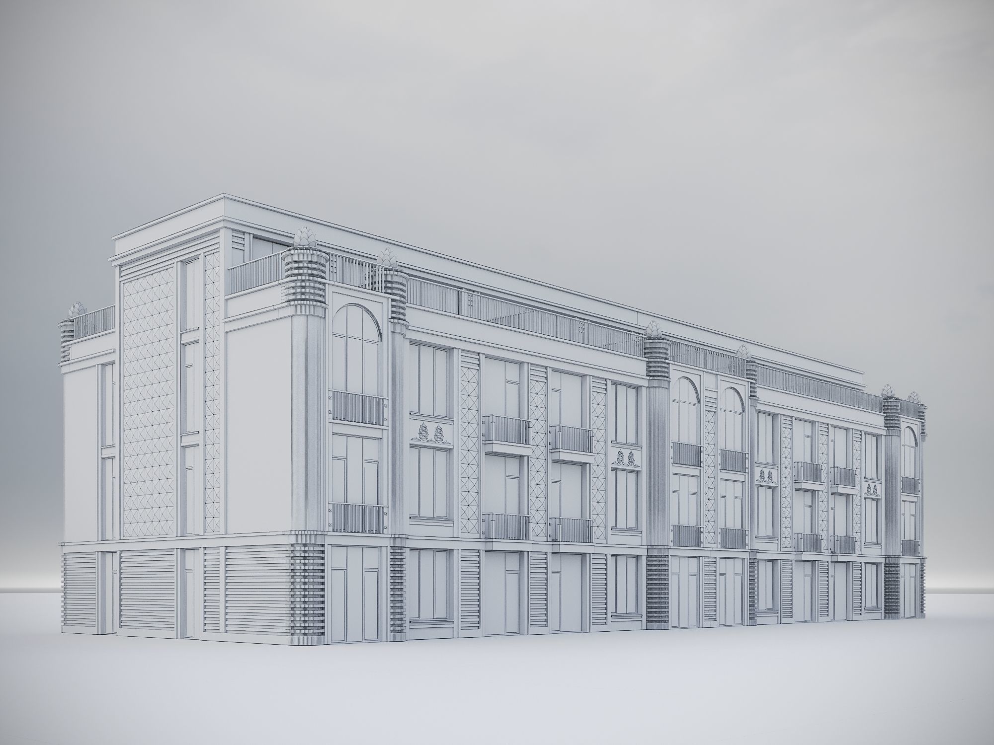 Residential Building 019 3D model_13