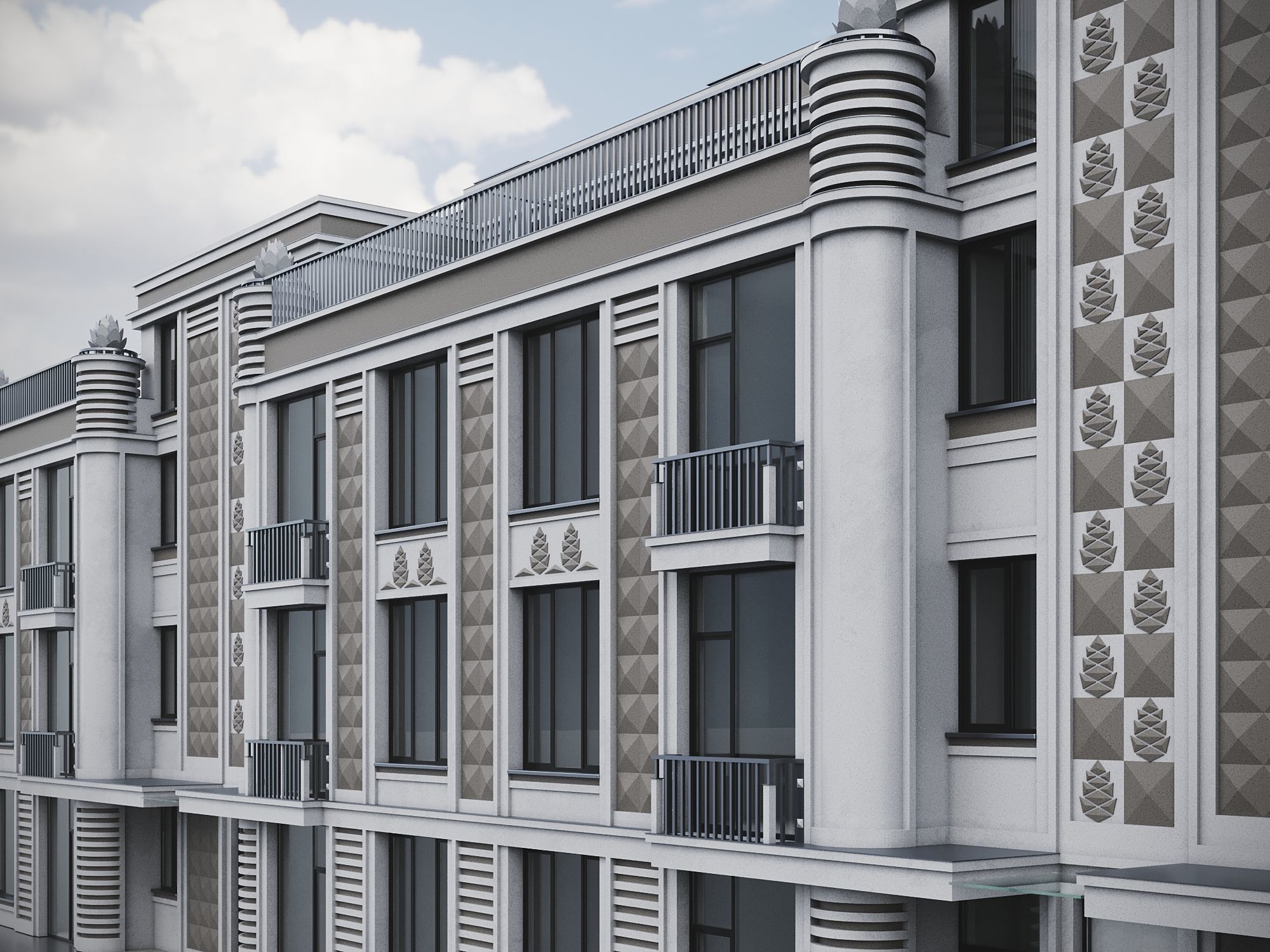 Residential Building 019 3D model_3